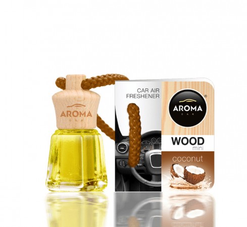 Ароматизатор Aroma car Wood - Coconut 4ml                                                                                                                                                                                        